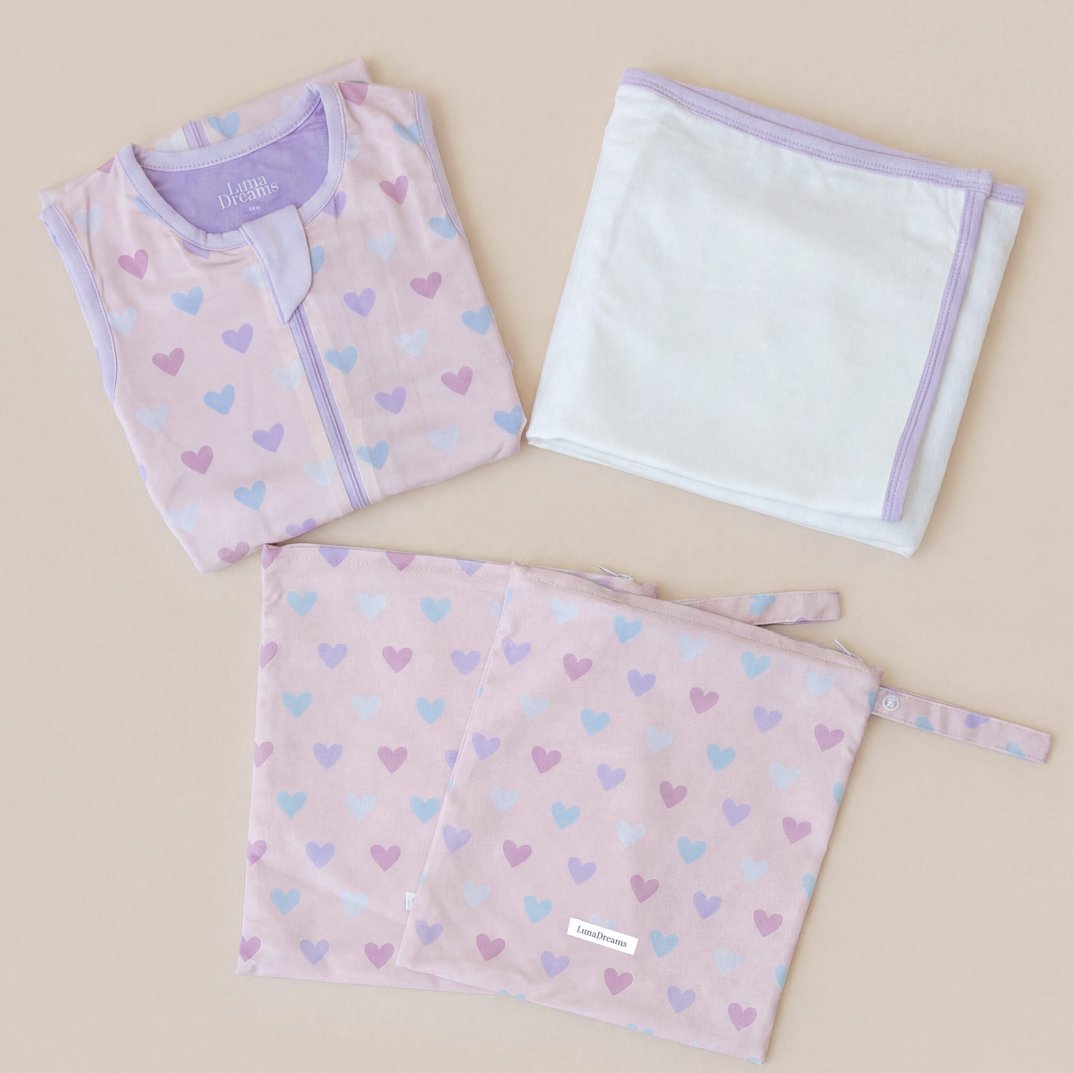 The Nestling Set- Premium Sleep Bag and Bamboo Swaddle Wrap