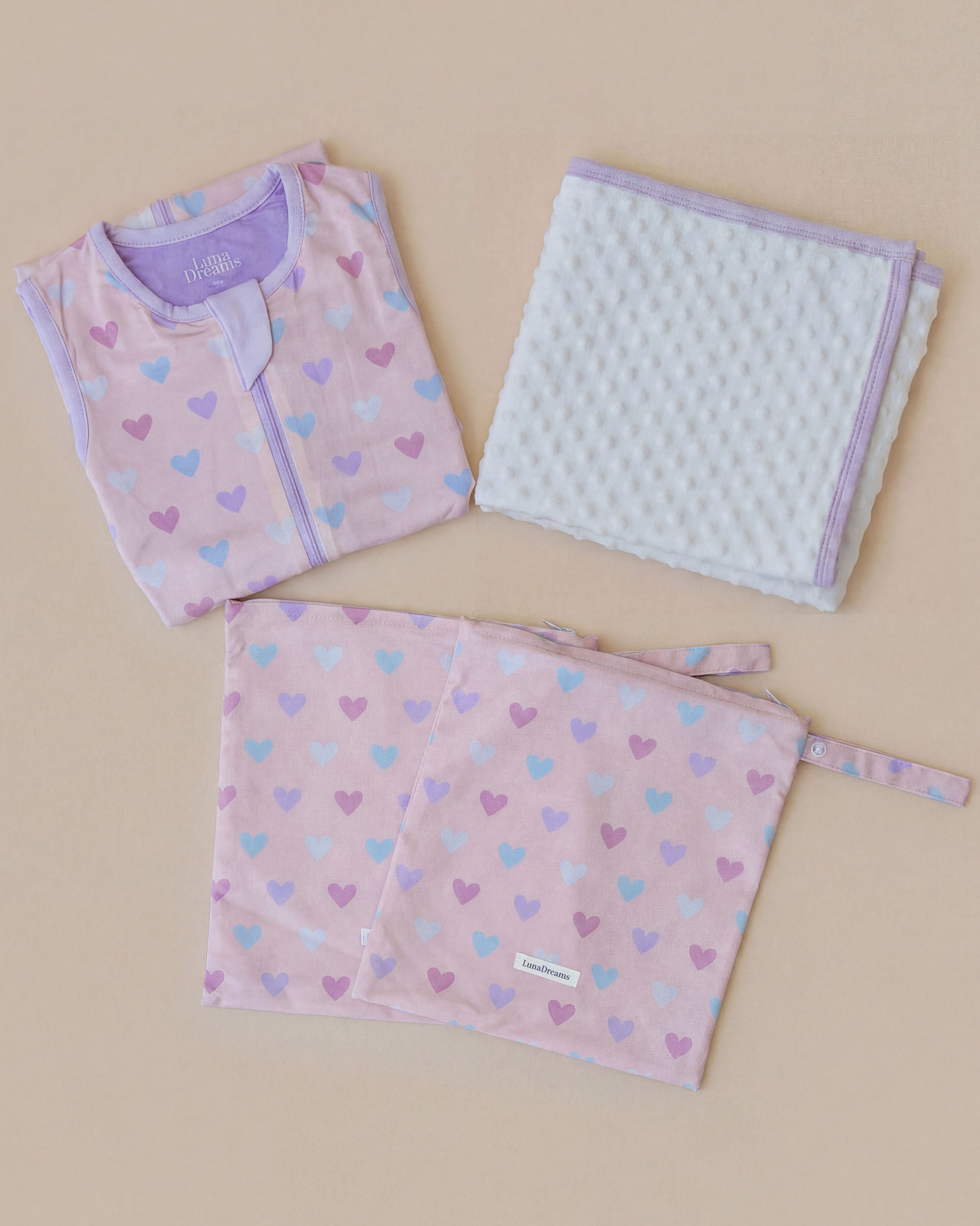 The Nestling Set with Soft Fleece Swaddle Wrap
