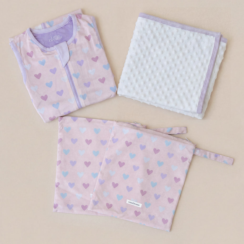 The Nestling Set- Premium Sleep Bag and Soft Fleece Swaddle Wrap