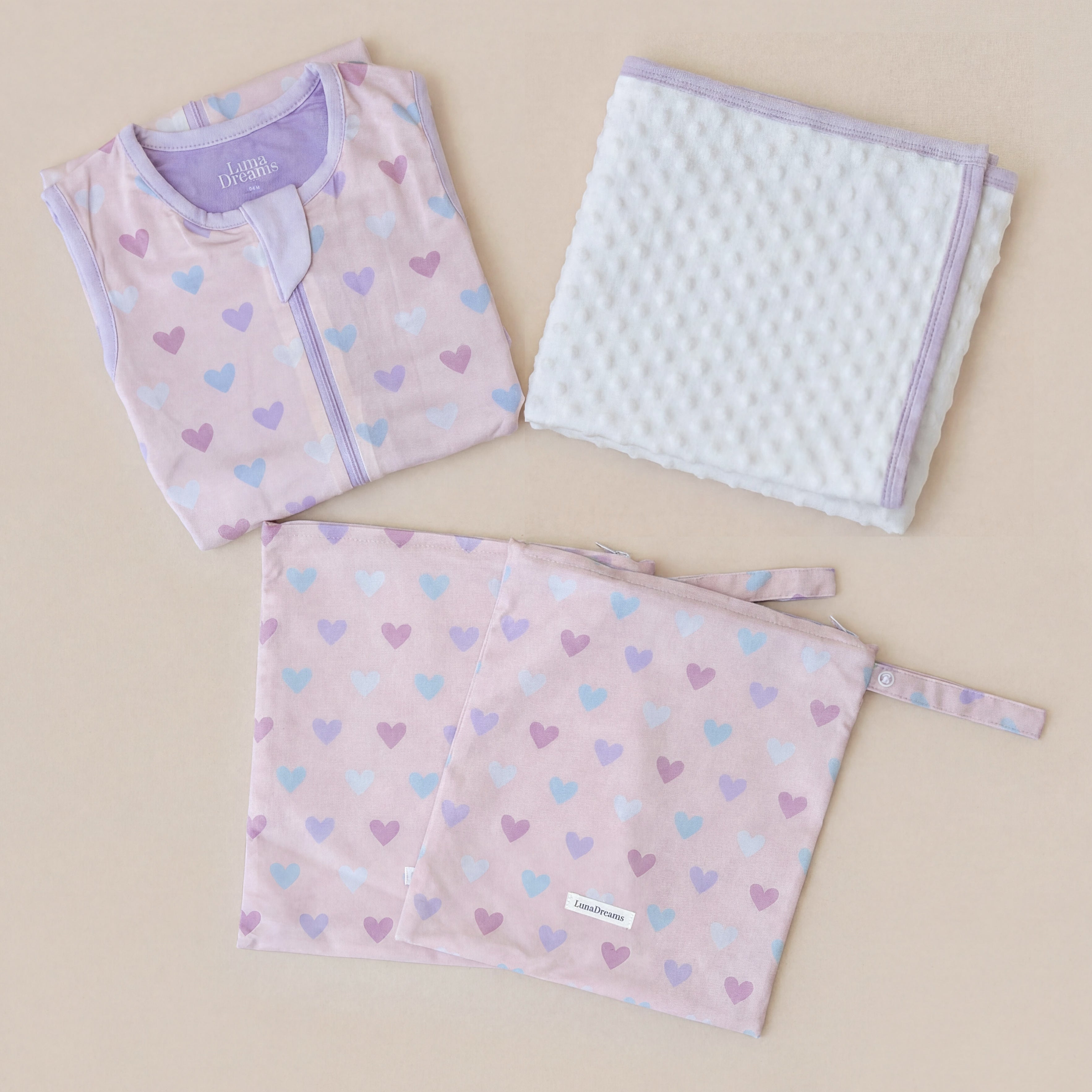 The Nestling Set- Premium Sleep Bag and Soft Fleece Swaddle Wrap
